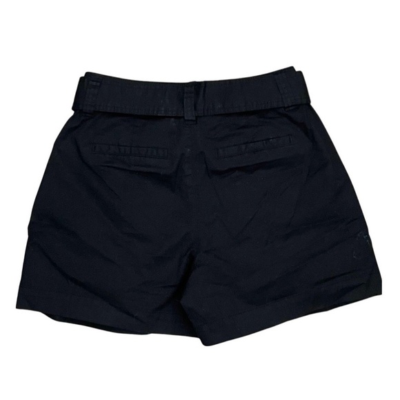 A NEW DAY black high waist pleat front self tie trouser short size 2, NWT - Picture 2 of 4